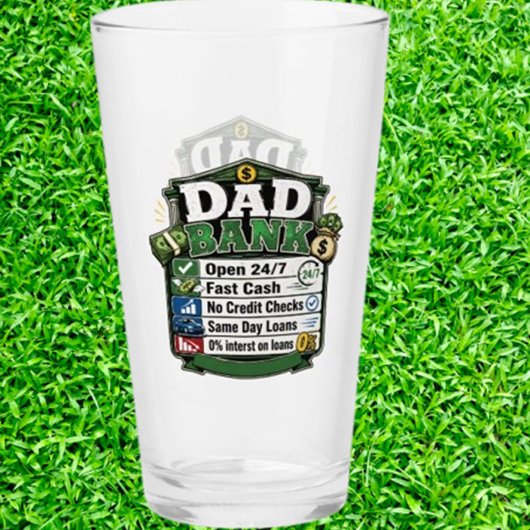 Vater Bank feiern Glas