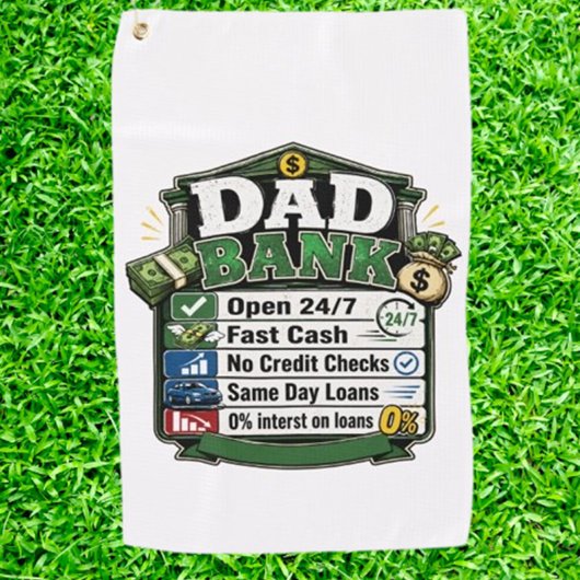 Vater-Bank Golfhandtuch