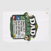 Vater-Bank Golfhandtuch (Horizontal)