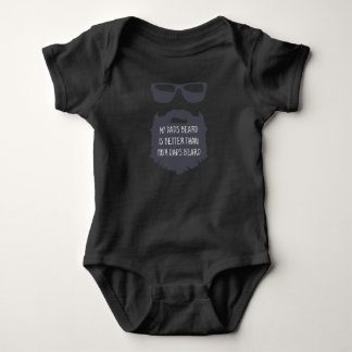 Vater Bart Baby One Piece Body Anzug schwarz Strampler