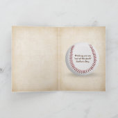 Vater Baseball Bat und Handschuh Karte (Innenseite)