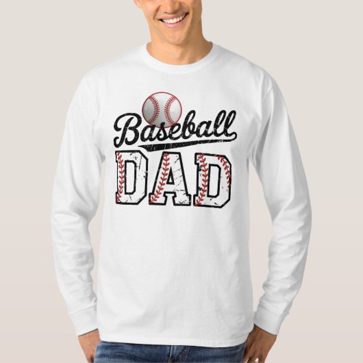 Vater Baseball, Vatertagsgeschenk T-Shirt (Vorderseite)