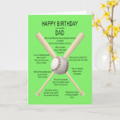 Vater, Baseballwitze zum Geburtstag Karte (Gelbe Blume)