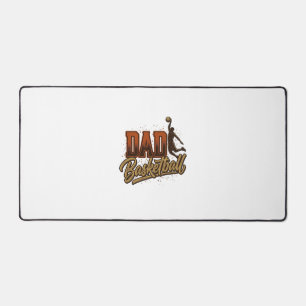 Vater Basketball Vintage Gravur Shirt Design_1 Schreibtischunterlage
