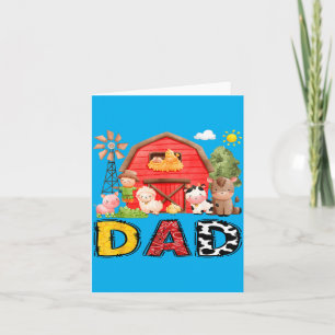 Vater Bauernhof Kuh Geburtstag Junge passend Famil Karte