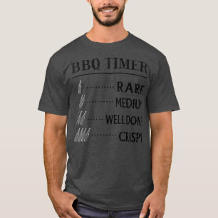 Väter BBQ Timer, Lustiger Bier Trink Smoke Fleisch T-Shirt