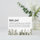 Vater-Bearbeitbar Definition Zitat-Tag Postkarte (Stehend Vorderseite)