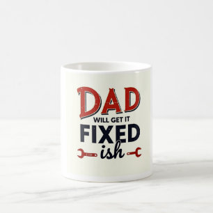 Vater bekommt es fixiert(ish) ☕ Funny DIY Vaterda Kaffeetasse