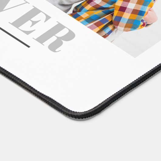 VATER BEST VATER JE Collage 3 Foto BLUE Hearts Schreibtischunterlage (Ecke)