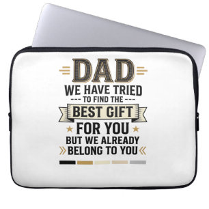 Vater Bestes Geschenk gehört Ihnen Vintage Vector  Laptopschutzhülle