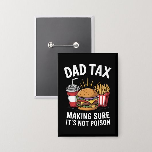 Vater besteuern sicherzustellen, dass es kein Gift Button (Vorderseite/Rückseite)