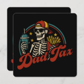 Vater besteuern sicherzustellen, dass es kein Gift Einladung (Vorne/Hinten)