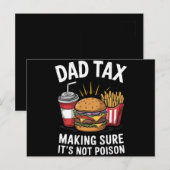 Vater besteuern sicherzustellen, dass es kein Gift Postkarte (Vorne/Hinten)