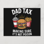 Vater besteuern sicherzustellen, dass es kein Gift Postkarte (Vorderseite)