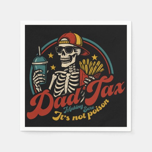 Vater besteuern sicherzustellen, dass es kein Gift Serviette (Vorderseite)