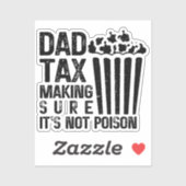 Vater besteuern, um sicherzustellen, dass es nicht aufkleber (Blatt)