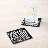 Vater besteuern, um sicherzustellen, dass es nicht rechteckiger pappuntersetzer (Vor Ort)