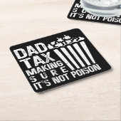 Vater besteuern, um sicherzustellen, dass es nicht rechteckiger pappuntersetzer (angewinkelt)