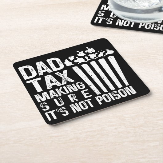 Vater besteuern, um sicherzustellen, dass es nicht rechteckiger pappuntersetzer (angewinkelt)