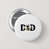 Vater Bienenzucht Niedlich 1. Geburtstag Matching Button (Vorne & Hinten)