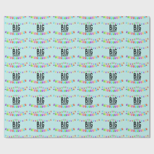 Vater BIG DADDY CHRISTMAS WRAPPING PAPIER Geschenkpapier (Flach)