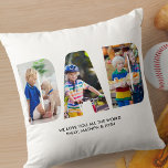VATER-Bildauflistung für Bildbuchstaben Kissen<br><div class="desc">VATER Foto Kissen, personalisiert mit bis zu 6 Ihrer Lieblings-Fotos und Ihre individuelle Nachricht(en). (Sie können wählen, ob Sie das gleiche auf der Vorder- und Rückseite haben oder, um unterschiedliche Fotos und Formulierungen auf jeder Seite haben). Dieses Design hat Foto Buchstaben ausgeschnitten Typografie bilden das Wort "VATER" und die Fotovorlage...</div>