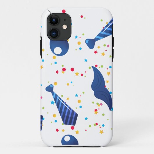 Vater bindet blaue Farbe Case-Mate iPhone Hülle (Rückseite)