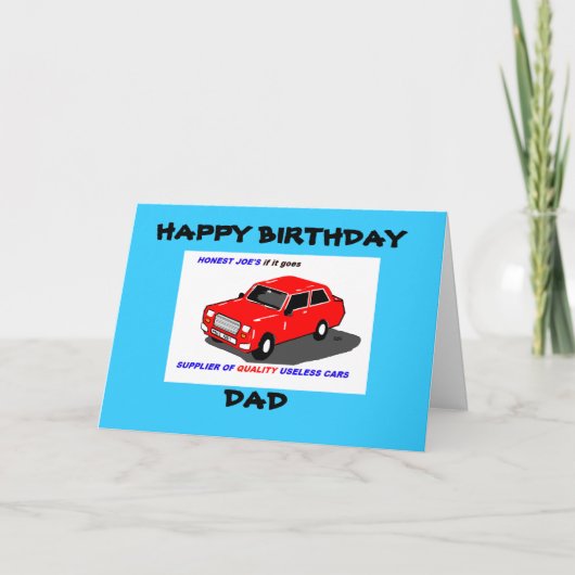 VATER BIRTHDAY CARD KARTE (Vorderseite)