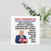 Vater Birthday Donald Trump Karte (Stehend Vorderseite)