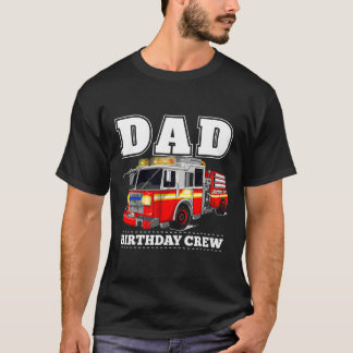 Vater Birthday Fire Truck Feuerwehrmann Party Shir T-Shirt