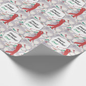 Vater Birthday Golf Geschenkpapier (Ecke)