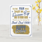 Vater Birthday Heartfelt Karte (Gelbe Blume)