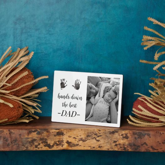 Vater Birthday Vathers Day Handprint Foto Fotoplatte (Seite)