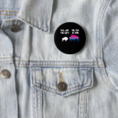 Vater bist du Gay Bison Bisexual Funny Bi Prix Button (Beispiel)