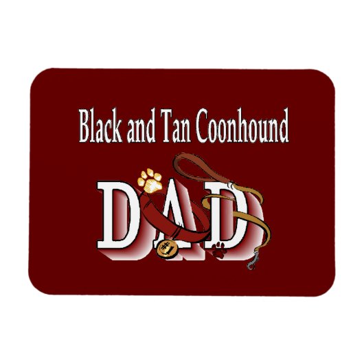 Vater Black and Tan Coonhound Magnet (Horizontal)