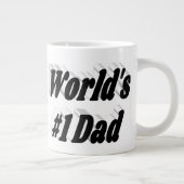 Vater Black Halbtext Riesenkaffee Tasse (Rechts)