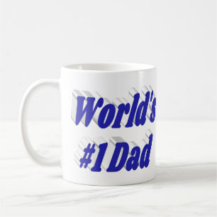 Vater blauer Halbtext Kaffeetasse
