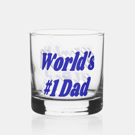 Vater blauer Halbtext Vathage Day Whiskyglas (Vorderseite)