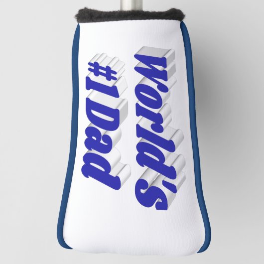 Vater blauer Text Golf Headcover (Rotieren 90)