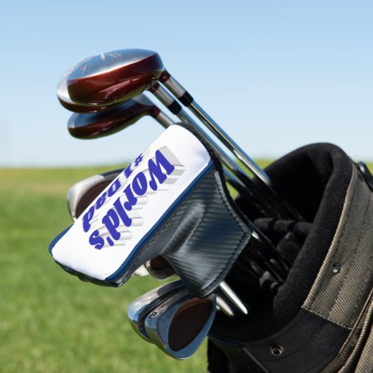 Vater blauer Text Golf Headcover (In Situ)