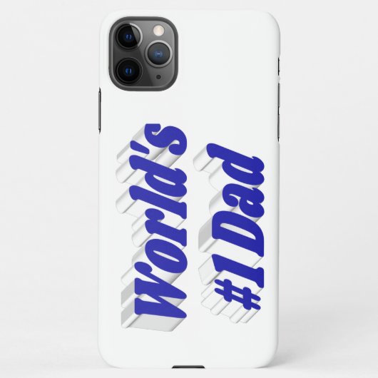 Vater blauer Text iPhone Hülle (Rückseite)