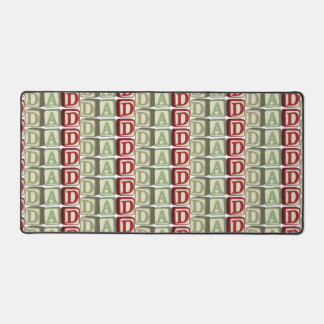 Vater Blocks Pattern Vater Daddy Theme Schreibtischunterlage