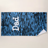 Vater Blue Black Strandtuch (Vorderseite)