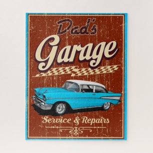 Vater Blue Chevy Garage Puzzle