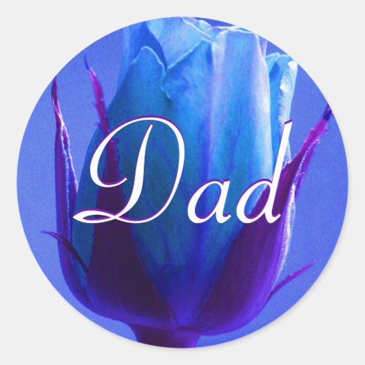 Vater Blue Rose Aufkleber (Vorderseite)
