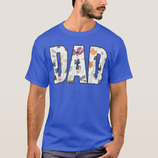 Vater Blumenschrift Dankeschön-Geschenk T-Shirt