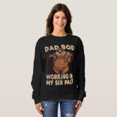 Vater Bod arbeitet an meinem Sixpack Sloth Sweatshirt (Vorne ganz)