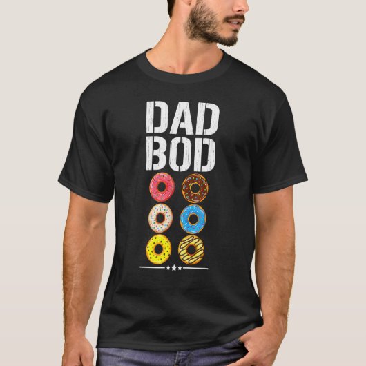 Vater Bod Donut Six Pack Daddy Gym Vathers Day T-Shirt (Vorderseite)