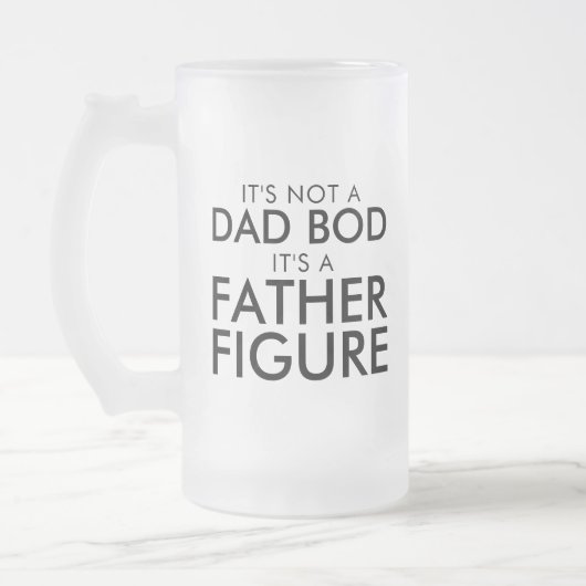 Vater Bod Father Abbildung Mattglas Bierglas (Links)
