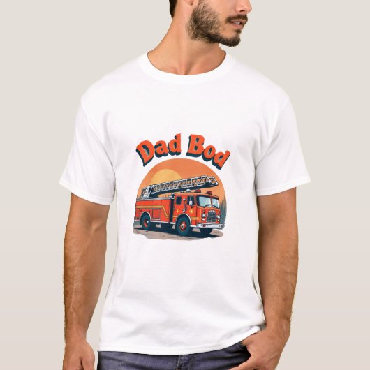 Vater Bod Fire Truck T - Shirt - Funny (Vorderseite)